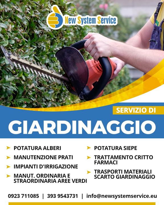 Tra i numerosi servizi erogati c'è anche il servizio di #GIARDINAGGIO.