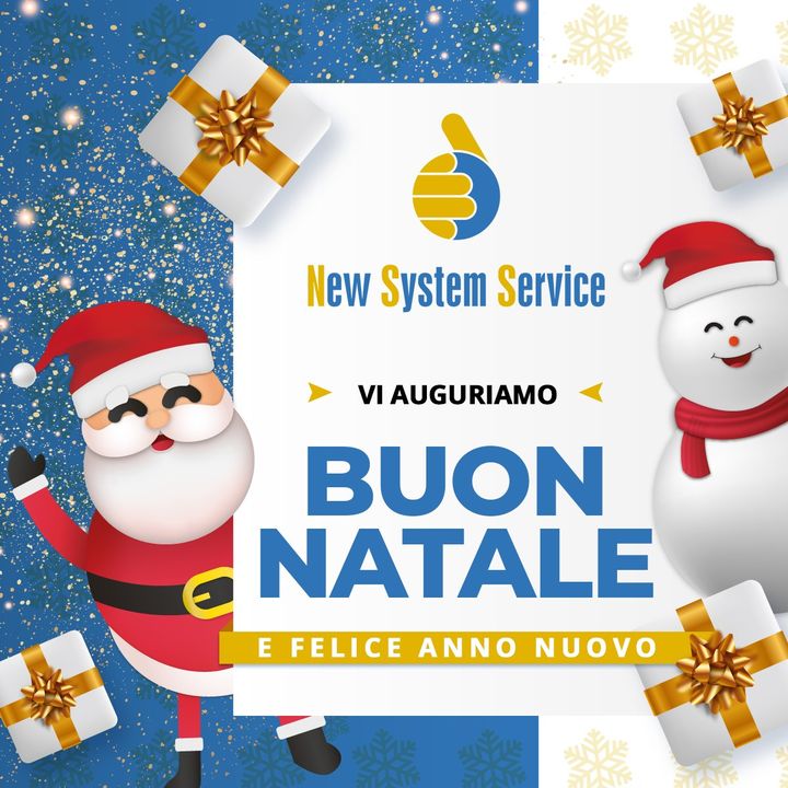 New System Service srl   augura a tutti buon Natale e felice anno nuovo! 🎅🎄🎁✨