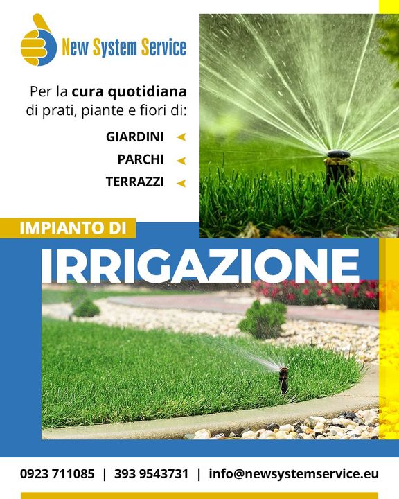 Per garantirvi la possibilità di mantenere prati sempre in salute,  offriamo un servizio di realizzazione e installazione di #impianti di #irrigazione personalizzati. 💦