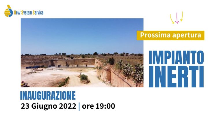 Siamo lieti di invitarvi all'inaugurazione del nuovo #impianto #inerti!