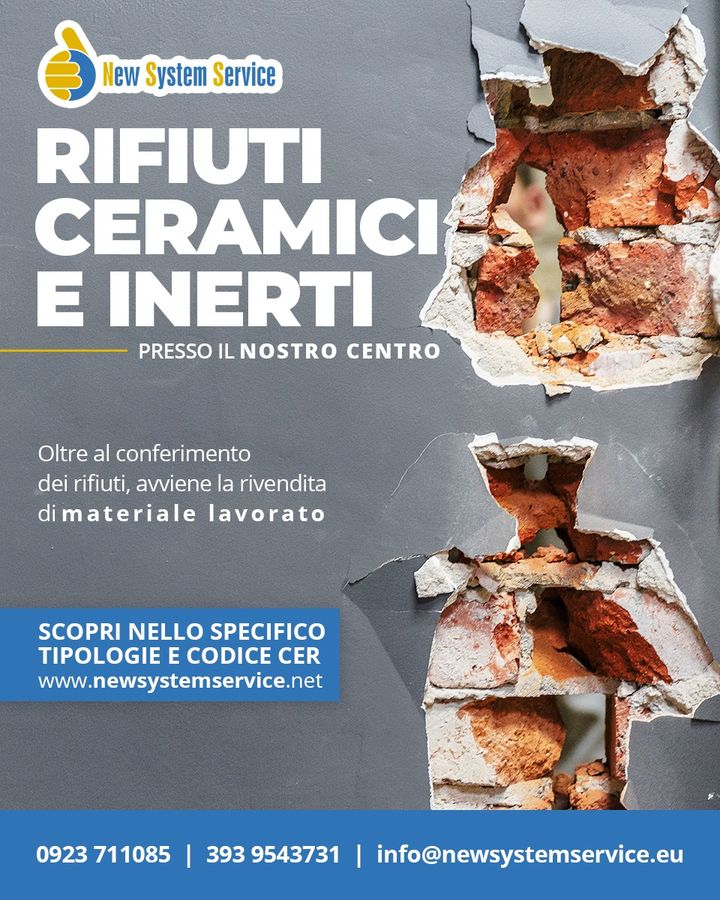 RIFIUTI CERAMICI E INERTI

Con l' impianto per rifiuti ceramici e