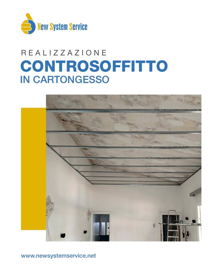 CONTROSOFFITTO IN CARTONGESSO ✨
Diamo nuova forma ai tuoi spazi grazie
