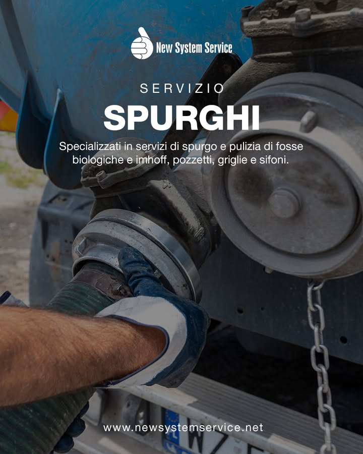 SERVIZIO SPURGHI 💧🚛
👉 Fosse biologiche piene, pozzetti intasati o cattivi