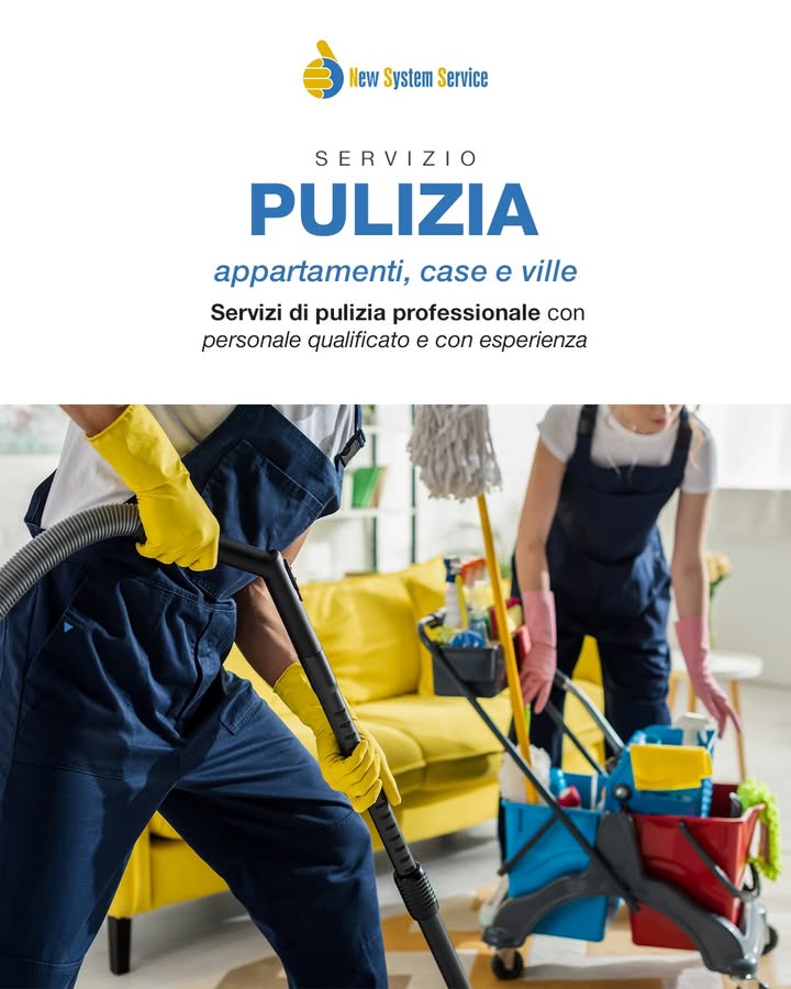 SERVIZIO PULIZIA — appartamenti, case e ville 🏡🧼
👉 Vuoi