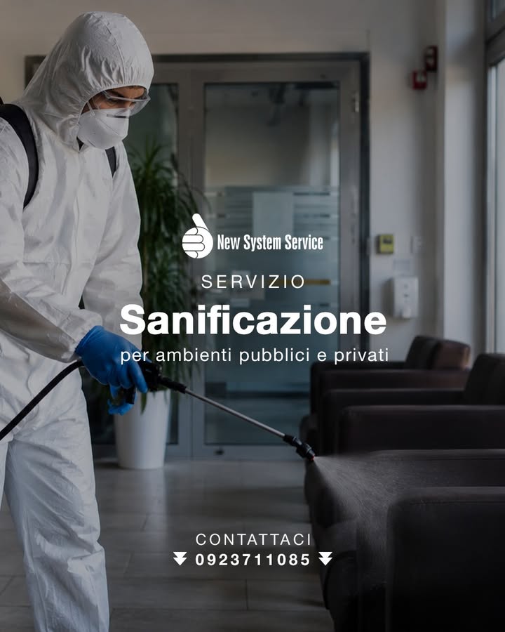 🛡️ SERVIZIO DI SANIFICAZIONE
La sanificazione è un intervento fondamentale per